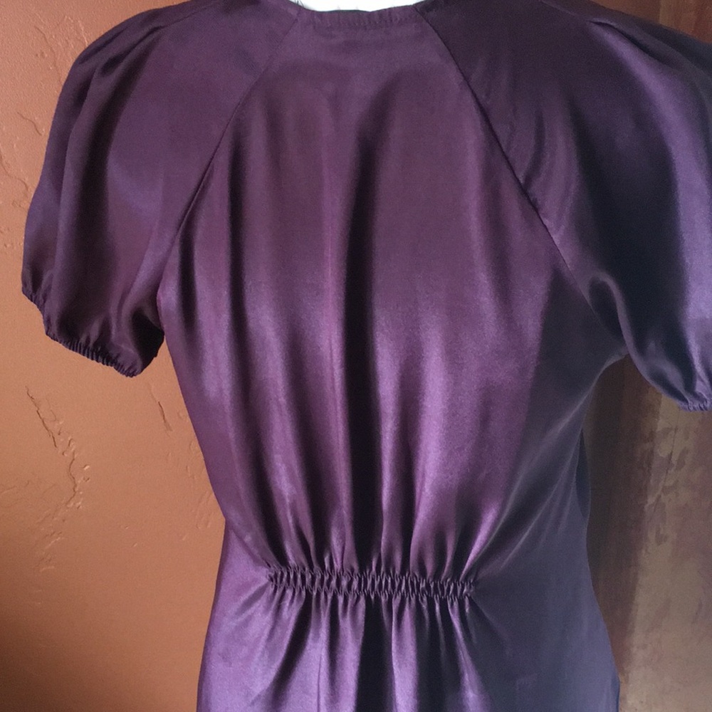Daisy Fuentes Amethyst Smocked Waist Top - Picture 7 of 16